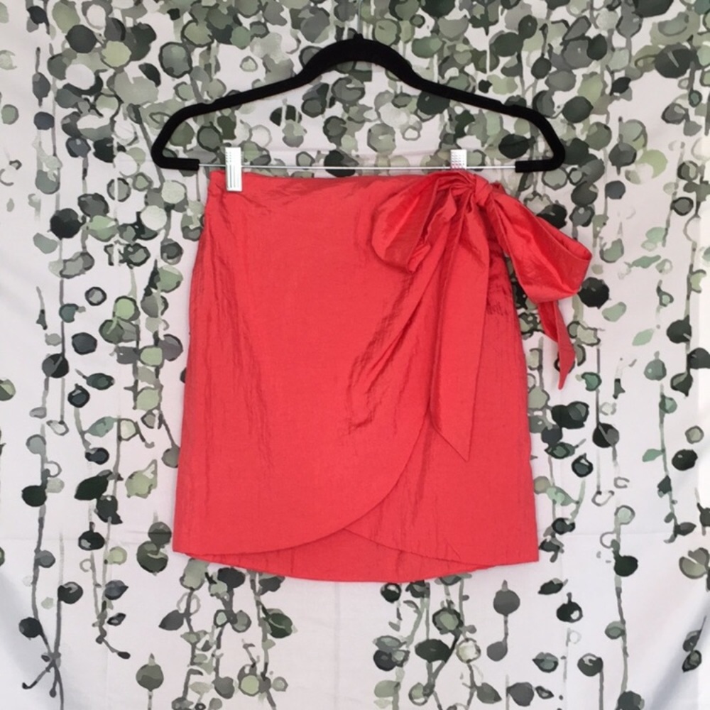 UO Satin Wrap Skirt